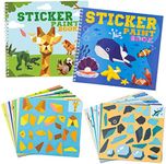 Haooryx Animal Stickers Paint Books