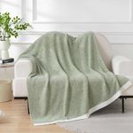 Throw Blanket - Super Soft, Cozy, and Warm Knitted Throw Blanket for Couch, Sofa, Bed, and Room Decor All Seasons Use (Green, 50"*60")