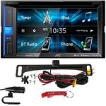 JVC KW-V250BT 6.2" Bluetooth Car Stereo. 2-DIN Touchscreen Multimedia Head Unit, CD/DVD Player/Receiver, 13 Band EQ, Pandora, iHeartRadio, and Spotify Control (Receiver and ACAM4 Backup Cam)