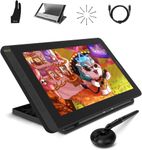 HUION Kamvas 12 11.6 inch Graphic Tablet with Adjustable Stand, 1920x1080 FHD Graphic Drawing Monitor with 8 Shortcut Keys and Battery-Free Stylus, Suitable for Work from Home & Remote Studying