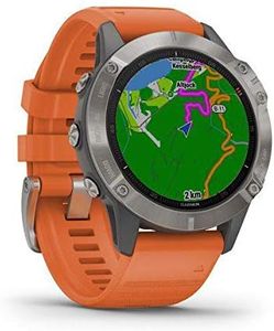 Garmin Fenix 6 Multisport GPS Watch – Silver, Black Band, Pulse Ox