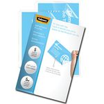 Fellowes Laminating Sheets, Self Adhesive, Business Card Size, 5 Mil, 5 Pack (5220101),Clear