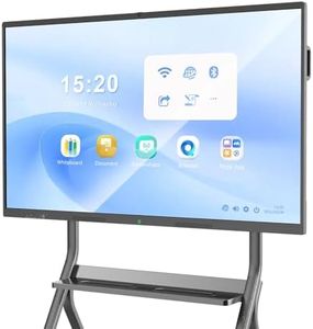 MWE 4K Touchscreen Interaktives Whiteboard • Wireless Screen Mirroring • 20-Punkt IR Touch, 75 Zoll Smartboard, Elektronisch Whiteboard • 13MP High Definition Kamera Für Büro, Schule(Wandhalterung)