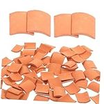 Luxshiny Roof Shingles 400 Pcs Mini Bricks Statues Toys Tile Trim Dollhouse DIY Sand Table Roof Tiles Models Manual Mortar