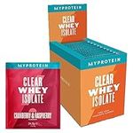 Myprotein Clear Whey Isolate Protein Powder - Sample Pack - 20 x 25g - 20 Servings - Cool and Refreshing Whey Protein Shake Alternative - 20g Protein and 4g BCAA per Serving