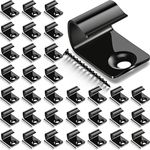 304 Stainless Steel Start Clips Black Deck Clips Universal Decking Clips with Decking Screws for Composite Deck Boards, Hidden Fasteners(80 Pack)