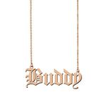 GR859C Old English Personalized Custom Name Necklace Buddy