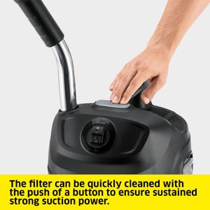 Kärcher Ash Vacuum 14L – AD 2, Powerful Fireplace & Stove Cleaner