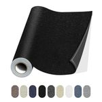 Lifeshoon Fabric Repair Patches, Linen Repair Tape Self-Adhesive Fabric Patches Durable, DIY Large Patches for Sofa, Couches, Furniture, Chair, Clothing （3.5X79 Inch, Black）