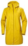 Helly Hansen Women's Moss Long Hooded Fully Waterproof Windproof Raincoat Jacket, 344 Essential Yellow, X-Large