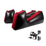 PLKO Inflatable Sofa Bed, Inflatable Sofa with Household Air Pump, Portable Lounge Chair, Relaxation Tools for Bedroom (Red)