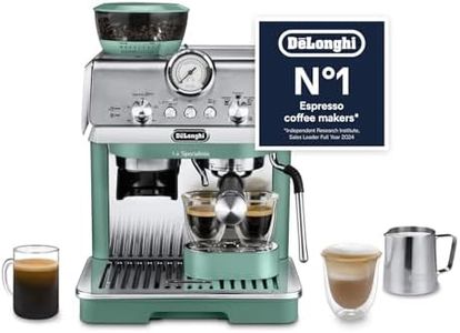 De'Longhi La Specialista Arte EC9155.GR, Barista Pump Espresso Machine, Bean to Cup Coffee and Cappuccino Maker, 8 Grinding Settings, MyLatte Art Frothing Wand, 1550W, Green