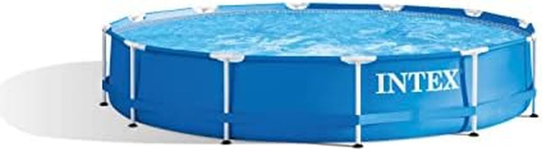 Intex Metal Frame Pool - Aufstellpool - Ø 366 x 76 cm - Mit Filteranlage - 12V