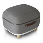 Lixo Foot Massager - LI650: Advanced Electric Shiatsu Nodes Technology for Spa Experience at Home | Foot Massager for Pain Relief and Comfort with Dual Comfort Fabric, Grey