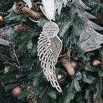 Christmas Memorial Ornaments Angel Wings for Loss of Loved One I Have an Angel Watching Over Me I Call Her Mom Sympathy Bereavement Gifts with Silk Ribbon & Red Gift Box