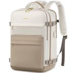 bagswan Travel Backpack for Women, Beige-18inch-50l