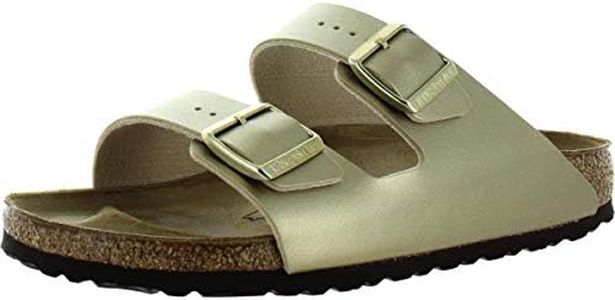 Birkenstock womens unisex-adult Arizona High Arch Arizona High Arch Gold Size: 6.5-7