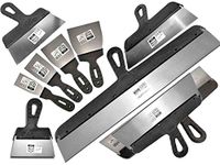 Proper Tools 11 PCS - DRYWALL TAPING, FILLING KNIFE, KNIVES, SCRAPER, PLASTERING SPATULA, SET