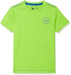 U.S. POLO ASSN. Boy's Ribbed Neck Cotton IKEA Regular Fit T-Shirt - Pack of 1 (Lime Green XL)