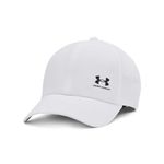 Under Armour Mens M Iso-chill ArmourVent Adjustable Baseball Cap, Men's Cap with Mesh Vent, Sport Cap with Visor White