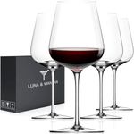 LUNA & MANTHA Red Wine Glasses Set 