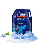 Fiama Men Body Wash Shower Gel Refreshing Pulse, 1.5L Body Wash Refill Pack for Men with Skin Conditioners & Sea Minerals for Moisturized Skin, Skin Friendly pH, For All Skin Types