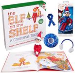 Elf On The Shelf Boy with Snow Tube Set - Blue Eyed Boy Elf Doll with Book and Winter Ski Gear - Tube, Scarf and Earmuffs- Customize Your Elf for Wintertime Adventures