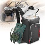kemimoto Storage Bag Compatible with RZR, Updated Storage Center Shoulder Console Cargo Bag Between Seat Storage with Two Hydration Backpacks Compatible with Polaris RZR PRO XP/4， Can-Am Maverick