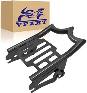 VPZMT Detachable Mounting Luggage Rack for 2009-2025 Harley Touring, Street Glide, Electra Glide, Road King, Road Glide Black Rear Grab Handles Bracket