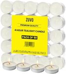 Tea Lights Candles 4-Hour Burn (50 