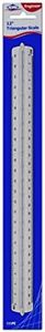 ALVIN Triangle Engineering Scale Ruler 12" Model 111PC White Drafting and Architecture Ruler for Drawing, Planning, and Design, Great Students and Professionals - Carded, 12 Inches