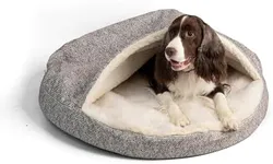 Snoozer Luxury Orthopedic Cozy Cave Pet Bed, Showdog Collection, Extra Large - Merlin Linen