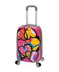 Rockland F151 Polycarbonate Carry On Luggage Set, Love, One Size, 20-Inch