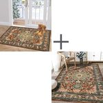 U'Artlines Boho Washable Area Rug 2x3ft+3x5ft