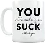 Farewell Gift for Colleagues - 'You Will Be Missed' Coworker Leaving Mug - Perfect Goodbye Present for Men or Women"