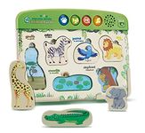 LeapFrog Interactive Wooden Animal Puzzle, Interactive Toy with 4 Modes, Teaches French and English Vocabulary, Educational Toy with Letters, Sounds, Numbers and Animals, Boys and Girls Aged 2 Years +