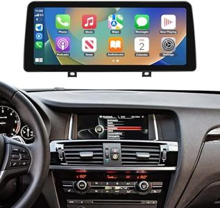 ninetom 12.3 inch Touchscreen Wireless Apple CarPlay Android Auto Multimedia Car Radio Receiver for BMW X3 X4 Series with NBT System, F25 / F26 (2013-2016)