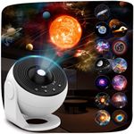 Galaxy Projector Pro, 13 in 1 Home Planetarium Projector for Bedroom, Star Galaxy Light with Timer, Adjustable Focus Night Light for Kids Adults, Room Decor