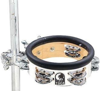 Toca Jingle-Hit Tambourine With Mount 6"