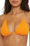 BCA by Rebecca Virtue Kira - Women's Multi-Way Triangle Bikini Top, Sexy Swimwear Separates for Women, Goldie, Medium