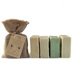 Dr.Ancient Aloe Vera Soap + Stinging Nettle Soap + Goat Milk Soap + Donkey Milk Soap Organic Natural Traditional Handmade Antique - Absolutely No Chemicals!