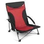 Kampa Low Camping Chair - Foldable & Portable Beach Chairs Lightweight for Fishing, Camping, Festival & Picnic - Compact Folding Seats for Outdoor Use - Model: Sandy