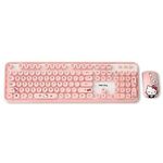 Digital Ventus Hello Kitty Retro Keyboard + Mouse Set, Keyboard Korean/English (Pink)