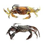 2 Pack Soft Fish Fishing Crab Lures