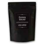 Life of Spice Pepper Smurf Spice Rub | Italian Peppered Steak Seasoning for Meat, Fish and Veg | Large Pack (130g) with Recipe Card | Black Pepper, Rosemary, Basil and Lemon Peel | Italian Spice Rub