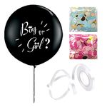 Gender Reveal Balloon Baby Girl Pink Or Boy Blue Confetti Giant 18", 36" or Party Pack