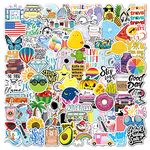 100 Pcs Cute Stickers for Girls, Vsco Aesthetic Vinyl Stickers Pack for Scrapbook, Notebook, Laptop, Suitcase, Guitar, Skateboard (VSCO)