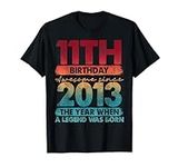 11th Birthday 11 Year Old Gifts Vintage 2013 Limited Edition T-Shirt