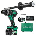 Metabo HPT 36V MultiVolt Cordless ½-Inch Hammer Drill Kit | 1,400 in-lbs. Max Torque | Reactive Force Control | Optional AC Adapter | DV36DC