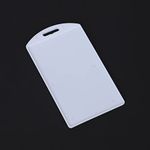 White Pasting Id Card Holder Bright Badge Case for School and Office/Institutution Portrait/Vertical for I.D (Pack of (100)